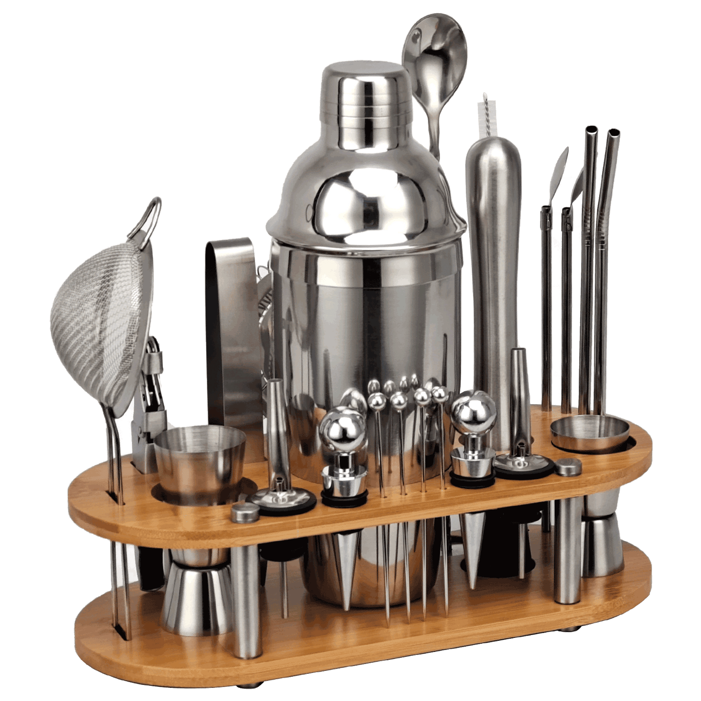 23-Piece Cocktail Shaker, Bartender Kit