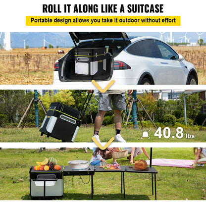 Mobile Kitchen Portable Multifunctional Camp Table